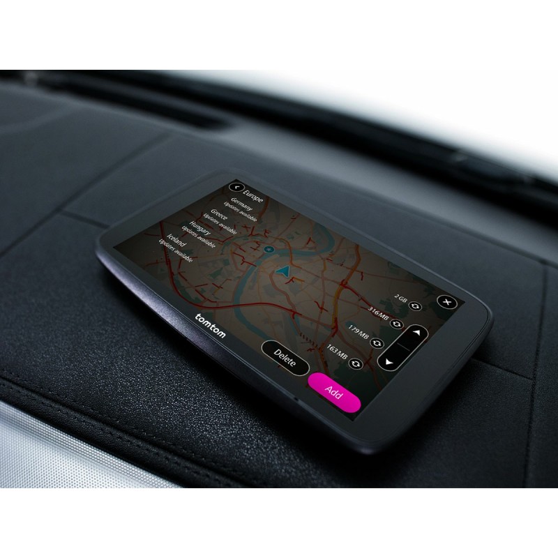 TomTom GO navegador Portátil Fijo 17,8 cm (7") Pantalla táctil Negro