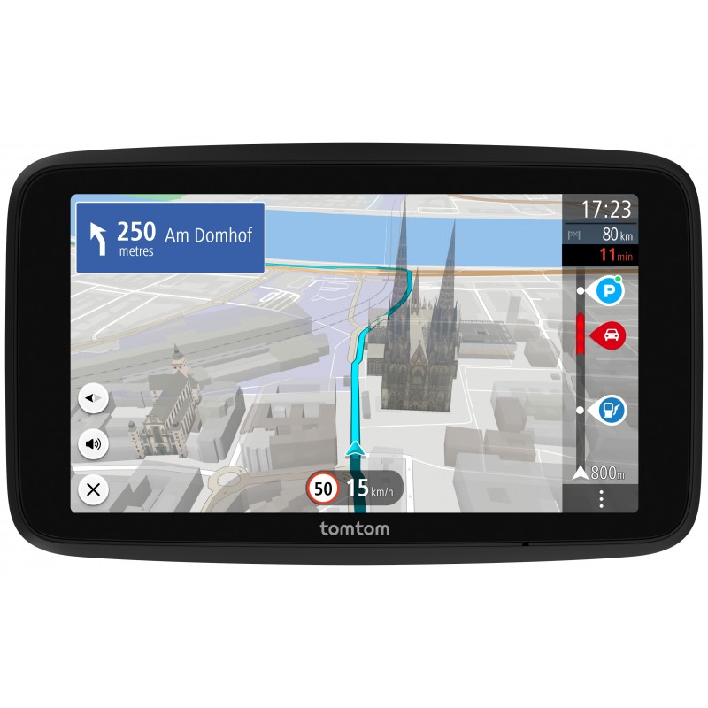 TomTom GO Navigationssystem Tragbar Fixiert 15,2 cm (6") Touchscreen 270 g Schwarz