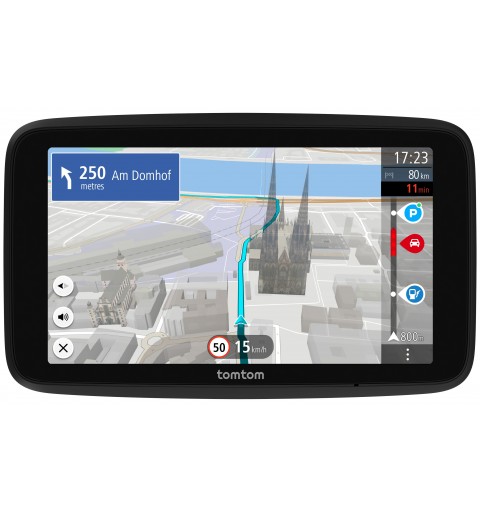 TomTom GO navegador Portátil Fijo 15,2 cm (6") Pantalla táctil 270 g Negro