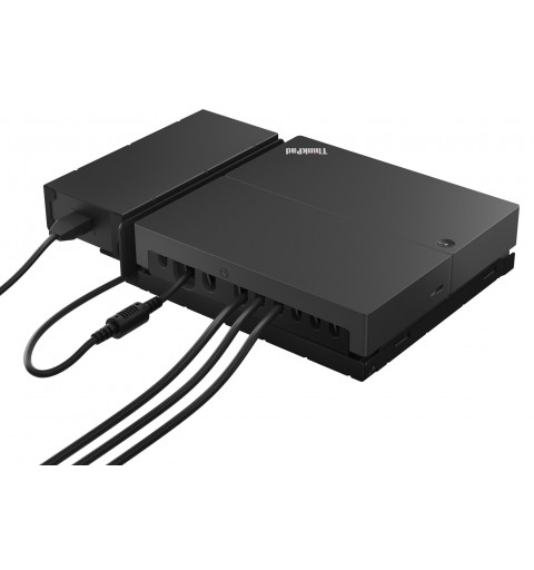 Lenovo ThinkSmart SmartDock Avec fil USB 3.2 Gen 2 (3.1 Gen 2) Type-C Noir