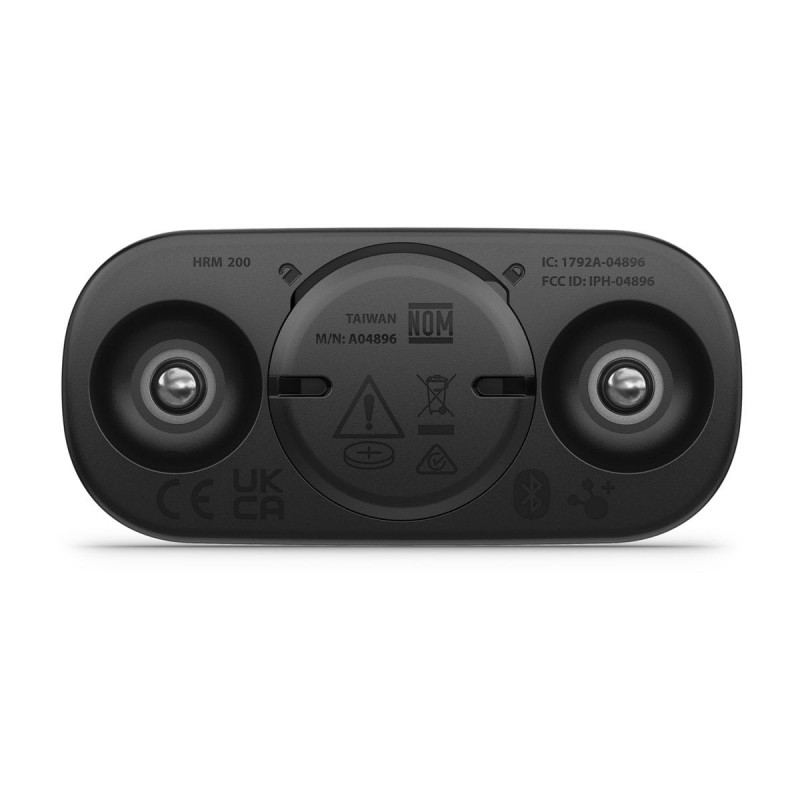 Garmin HRM 200 monitor per il battito cardiaco Petto Bluetooth ANT+ Nero