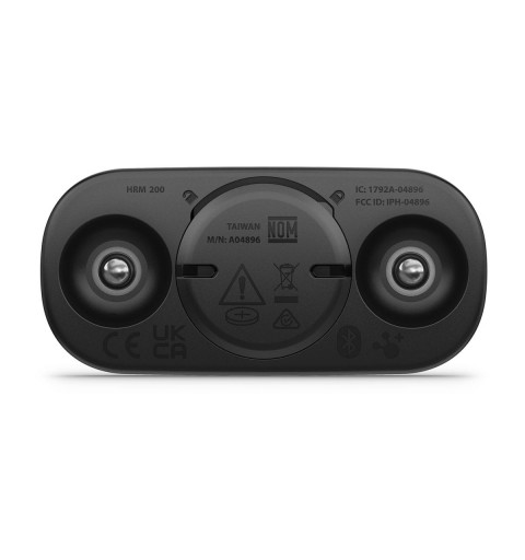Garmin HRM 200 monitor per il battito cardiaco Petto Bluetooth ANT+ Nero