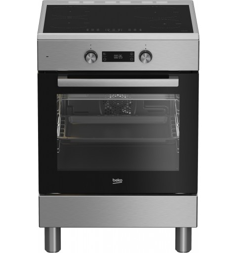 Beko FSE69300X Freistehender Herd Elektro Zonen-Induktionskochfeld Edelstahl