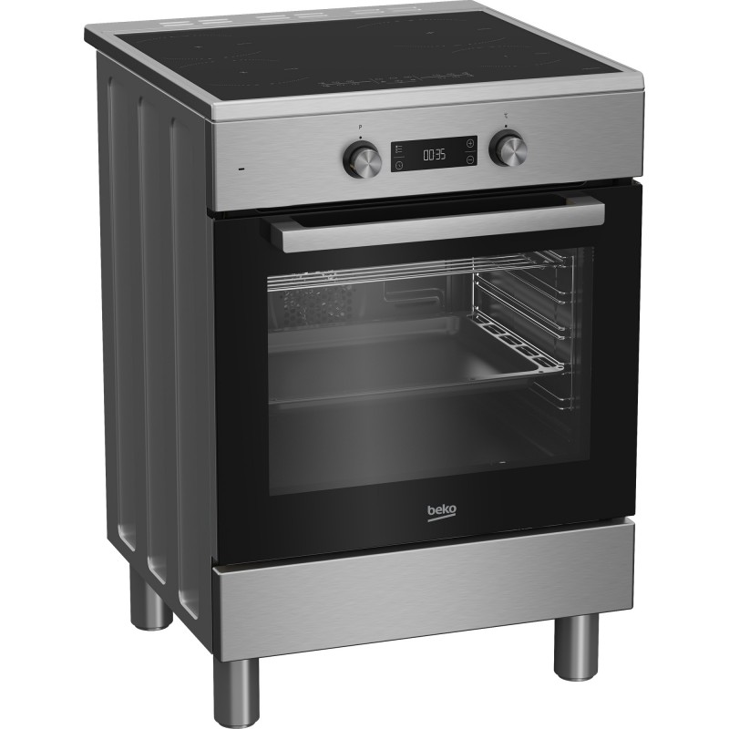 Beko FSE69300X Freistehender Herd Elektro Zonen-Induktionskochfeld Edelstahl