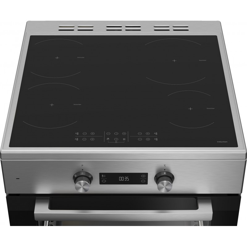 Beko FSE69300X Freistehender Herd Elektro Zonen-Induktionskochfeld Edelstahl