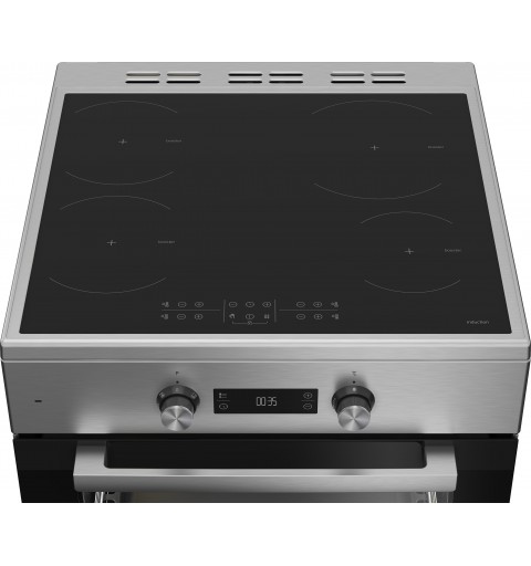 Beko FSE69300X Freistehender Herd Elektro Zonen-Induktionskochfeld Edelstahl