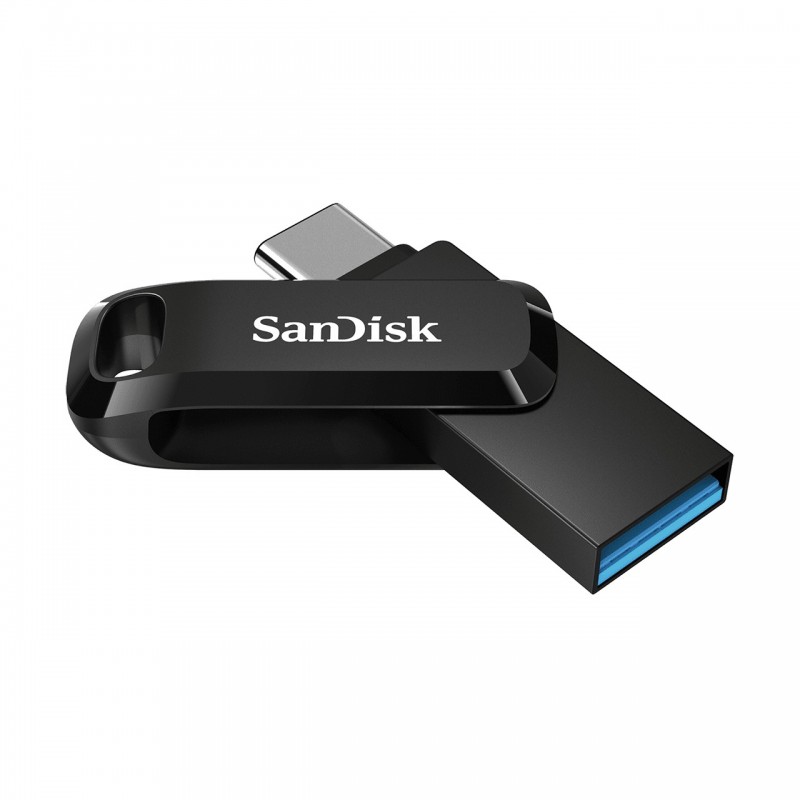 SanDisk Ultra Dual Drive Go lecteur USB flash 64 Go USB Type-A USB Type-C 3.2 Gen 1 (3.1 Gen 1) Noir