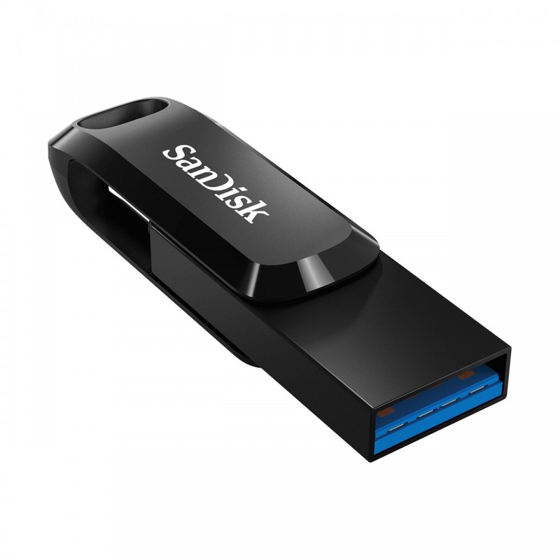 SanDisk Ultra Dual Drive Go lecteur USB flash 64 Go USB Type-A USB Type-C 3.2 Gen 1 (3.1 Gen 1) Noir