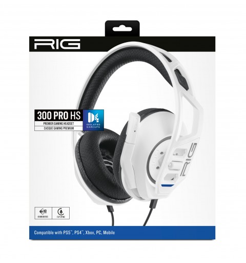 NACON RIG 300 PRO HS Casque Avec fil Arceau Jouer Blanc