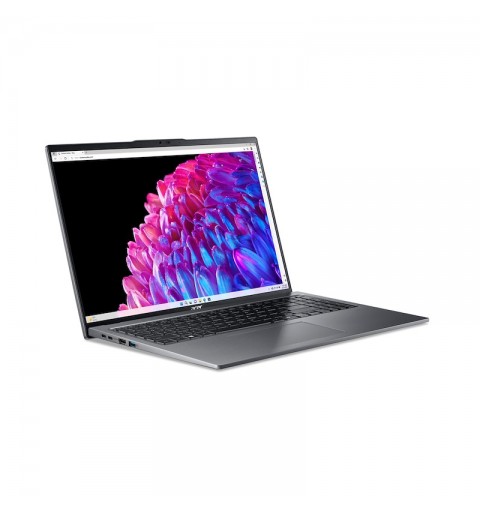 Acer Swift Go 16 SFG16-72-79MF Intel Core Ultra 7 155U Laptop 40,6 cm (16") 16 GB DDR5-SDRAM 512 GB SSD Wi-Fi 6E (802.11ax)