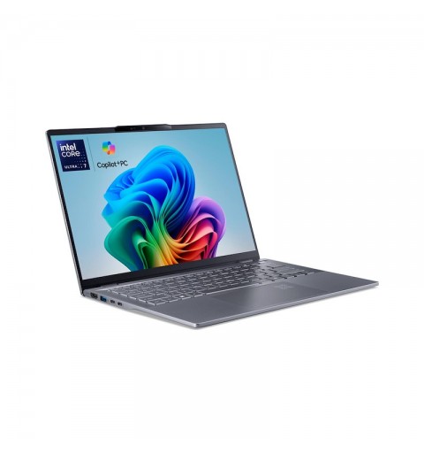 Acer Swift 14 AI SF14-51-76CA Intel Core Ultra 7 256V Portátil 35,6 cm (14") 16 GB DDR5-SDRAM 1 TB SSD Wi-Fi 7 (802.11be)