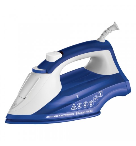 Russell Hobbs 26483-56 fer à repasser Fer à vapeur Semelle en céramique 2400 W Bleu, Blanc