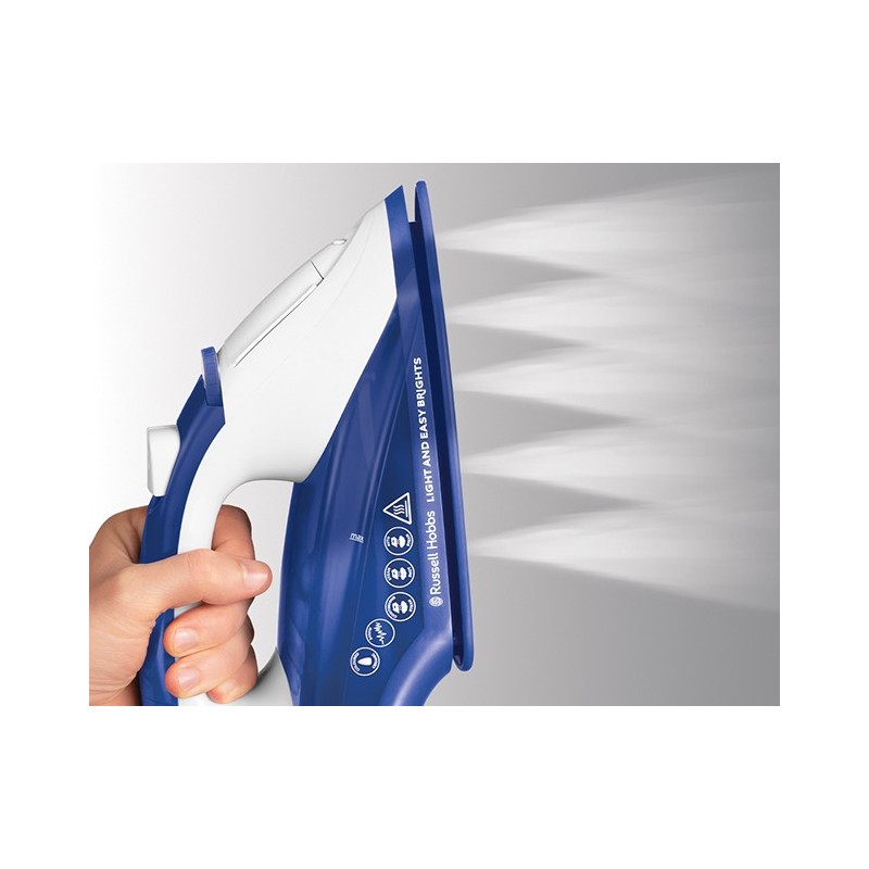 Russell Hobbs 26483-56 fer à repasser Fer à vapeur Semelle en céramique 2400 W Bleu, Blanc