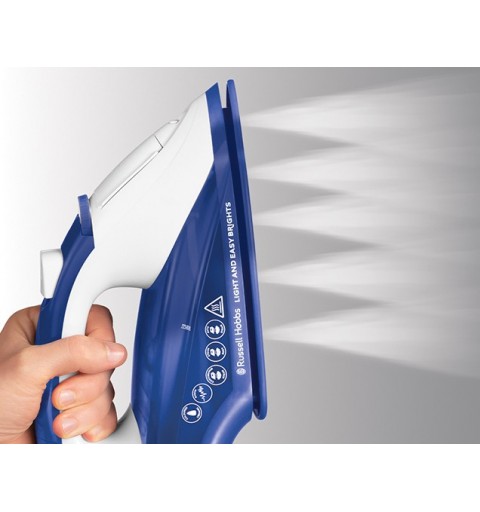 Russell Hobbs 26483-56 fer à repasser Fer à vapeur Semelle en céramique 2400 W Bleu, Blanc