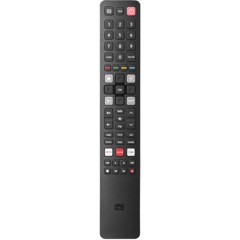 One For All TCL TV Replacement Remote remote control Soundbar speaker, TV Press buttons