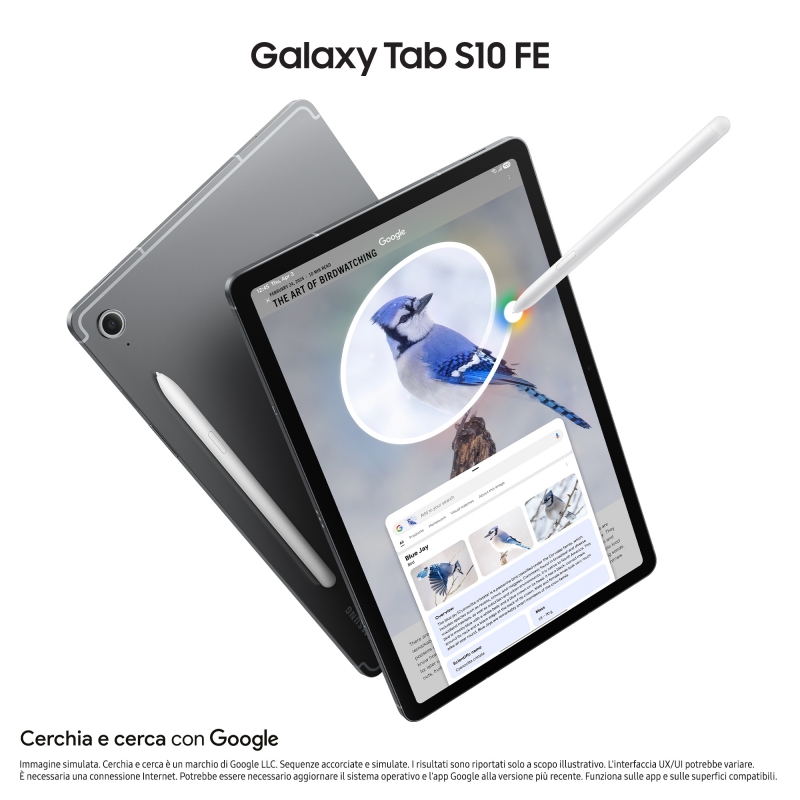 Samsung Galaxy Tab S10 FE Samsung Exynos 256 GB 27,7 cm (10.9") 12 GB Wi-Fi 6 (802.11ax) Android 15 Gris