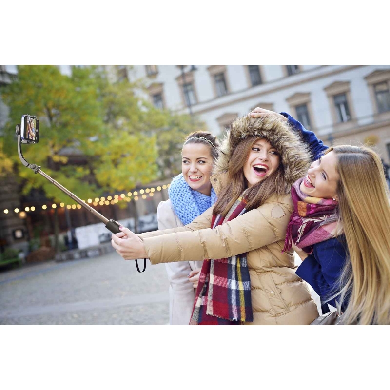 Cellularline BTFREEMOTIONK Video-Stabilisator Smartphonekamerastabilisator Schwarz