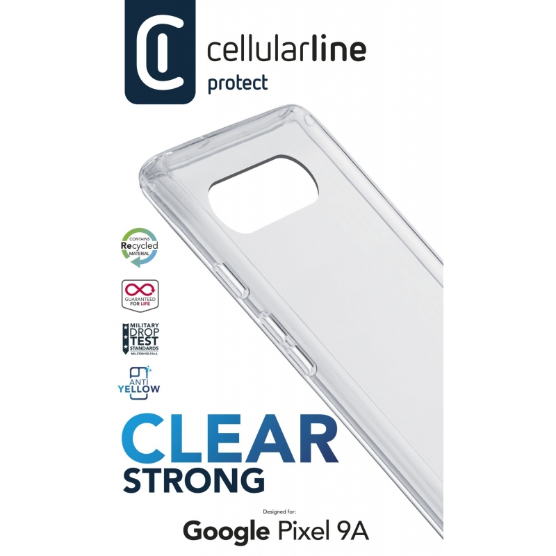 Cellularline CLEARDUOGOOPIX9AT funda para teléfono móvil 16 cm (6.3") Carcasa rígida Transparente