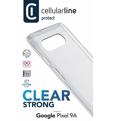 Cellularline CLEARDUOGOOPIX9AT funda para teléfono móvil 16 cm (6.3") Carcasa rígida Transparente