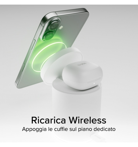 SBS TEWIRMAGFOLD2IN1 chargeur d'appareils mobiles Casque, Smartphone Blanc USB Recharge sans fil Charge rapide Intérieure