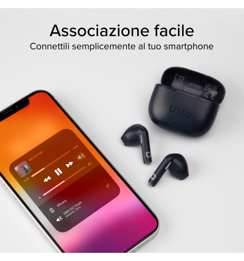 SBS TEEARTWSGOPODSG cuffia e auricolare True Wireless Stereo (TWS) In-ear Musica e Chiamate Bluetooth Grigio