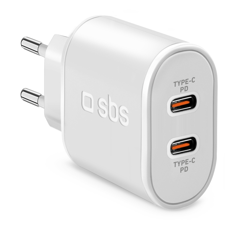 SBS TETRPD20CCW Caricabatterie per dispositivi mobili Universale Bianco AC Interno