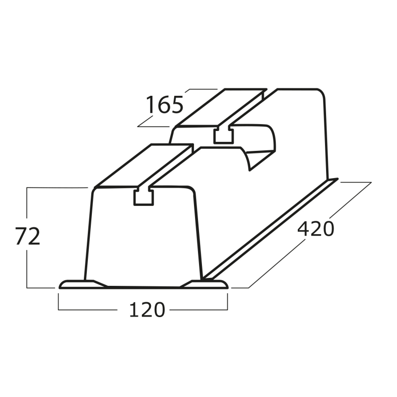 Vecamco 9898-033-01 air conditioner accessory Air conditioner support bracket
