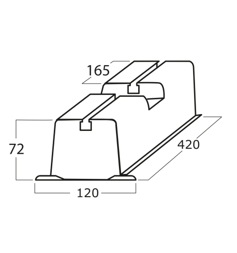 Vecamco 9898-033-01 air conditioner accessory Air conditioner support bracket