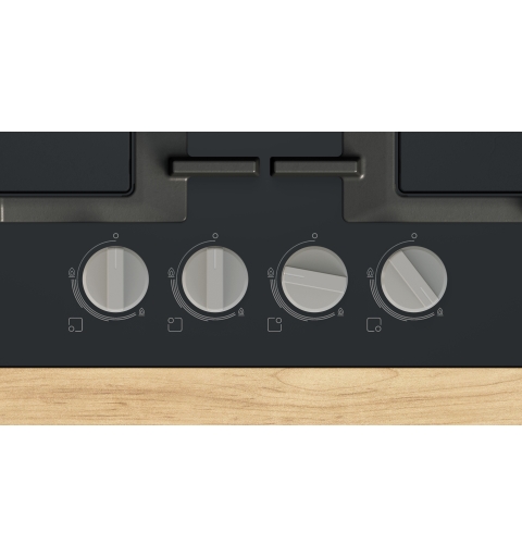 Bosch Serie 4 PNP6B6K40 hob Black Built-in 59 cm Gas 4 zone(s)