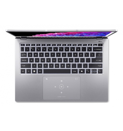 Acer SWIFT GO 14 SFG14-73-73TU Intel Core Ultra 7 155U Portátil 35,6 cm (14") 2.8K 16 GB DDR5-SDRAM 512 GB SSD Wi-Fi 6E