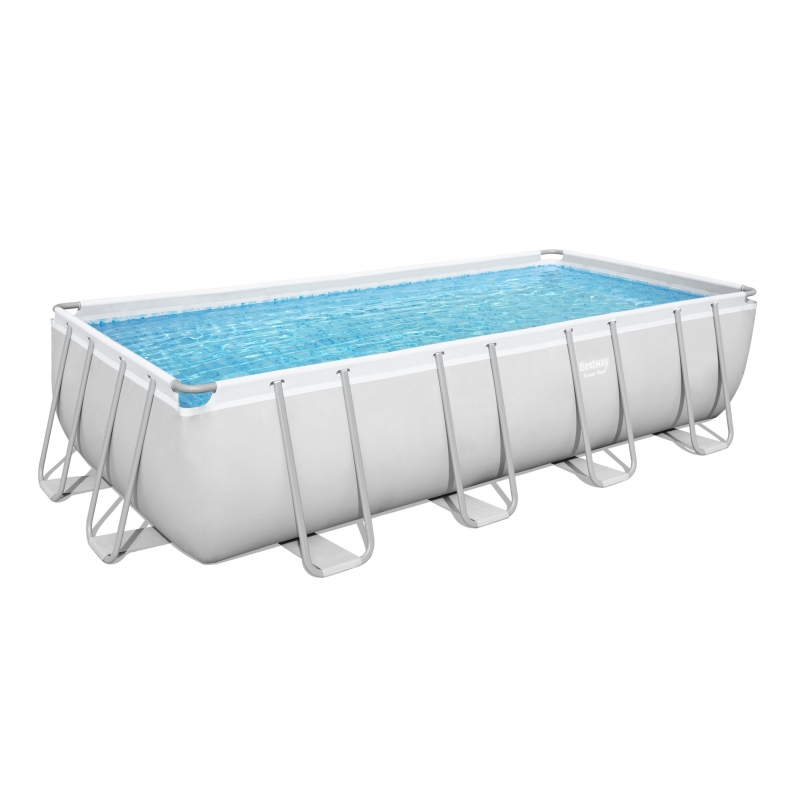 Bestway Power Steel 16' x 8' x 48" 4.88m x 2.44m x 1.22m Rectangular Pool Set