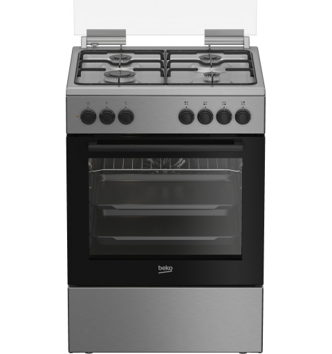 Beko FBE62120XD Cocina independiente A Eléctrico Encimera de gas Acero inoxidable