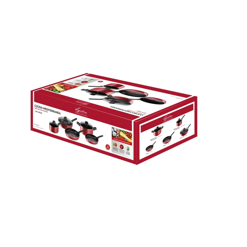 Lagostina Cucina Mediterranea pan set 8 pc(s)