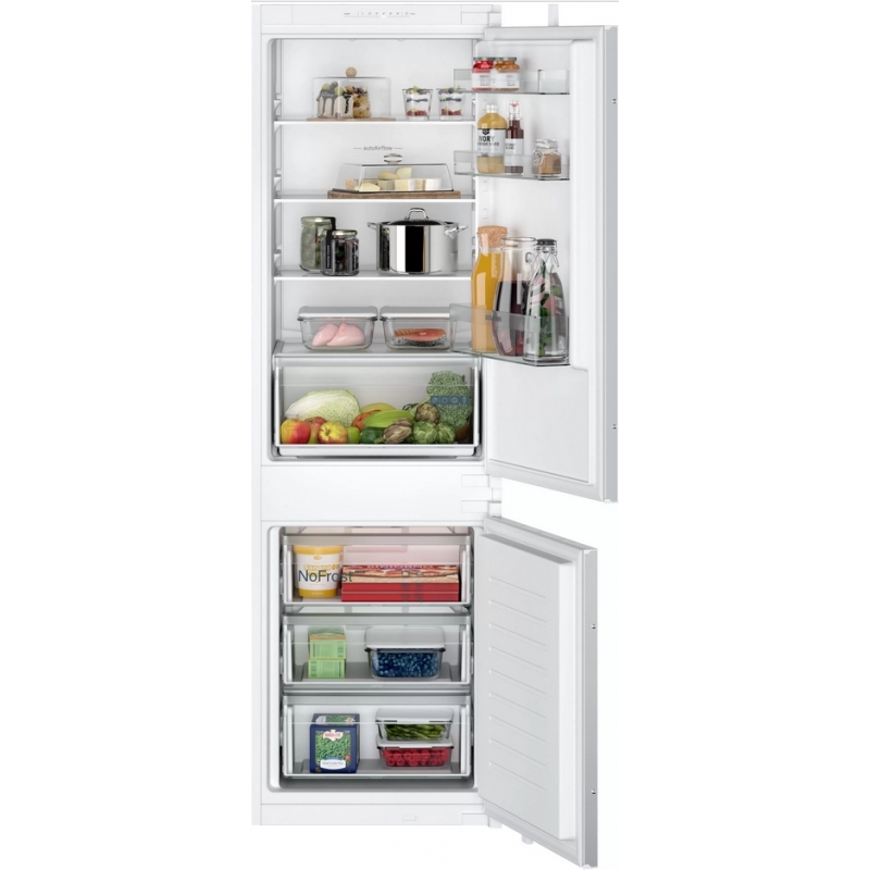 Siemens iQ100 KI86NNSE0 nevera y congelador Integrado 260 L E Blanco