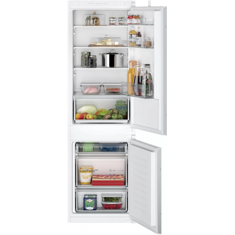 Siemens iQ100 KI86VNSE0 Kühl- und Gefrierkombination Integriert 267 l E Weiß