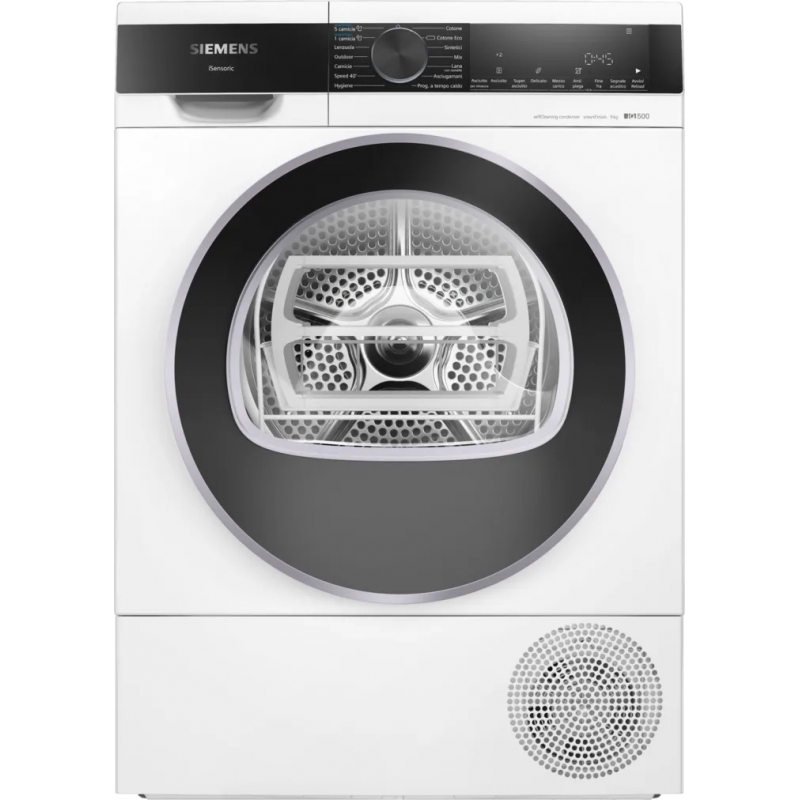 Siemens iQ500 WQ45G2C0IT Wäschetrockner Freistehend Frontlader 9 kg A+++ Weiß