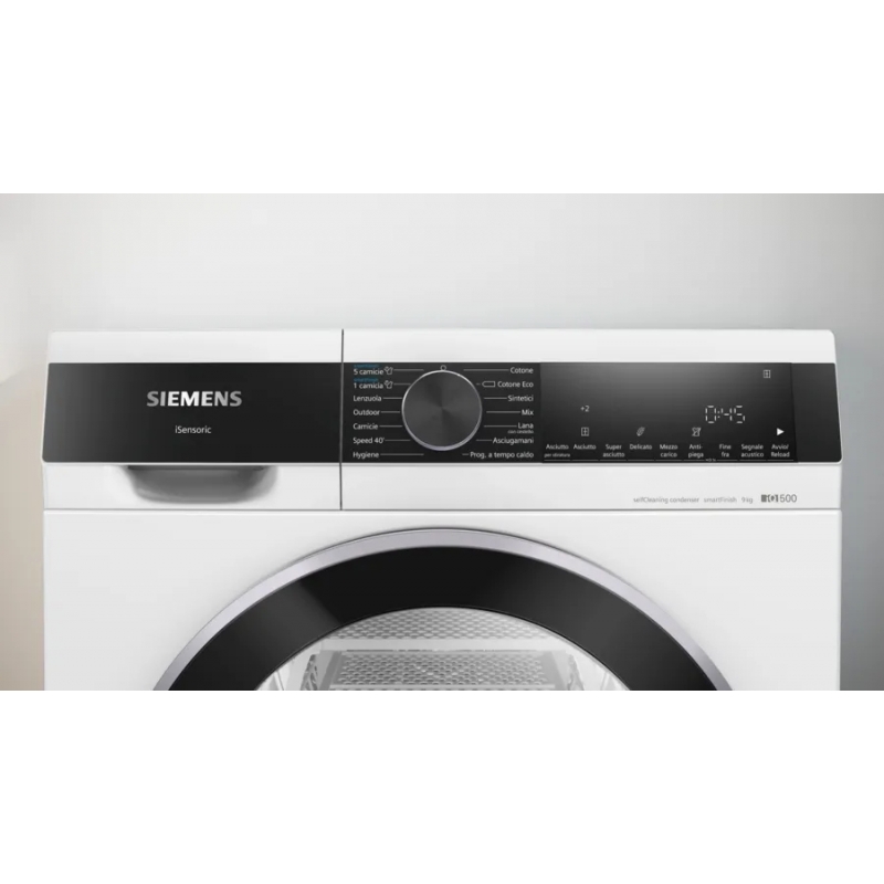 Siemens iQ500 WQ45G2C0IT sèche-linge Pose libre Charge avant 9 kg A+++ Blanc