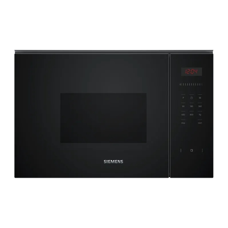 Siemens iQ300 BF523LMB1 forno a microonde Nero Solo microonde Da incasso 20 L 800 W
