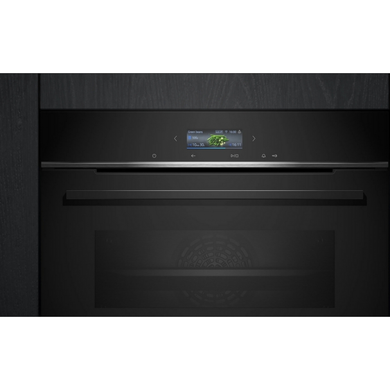 Siemens iQ700 HB734G1B1 Backofen 71 l 3600 W Schwarz