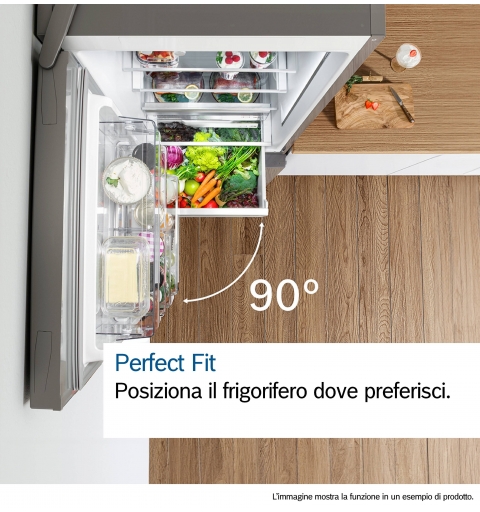 Bosch Serie 6 KGN39AIAU , Frigorifero combinato da libera installazione, 203 x 60 cm, Acciaio spazzolato anti-impronta Classe A