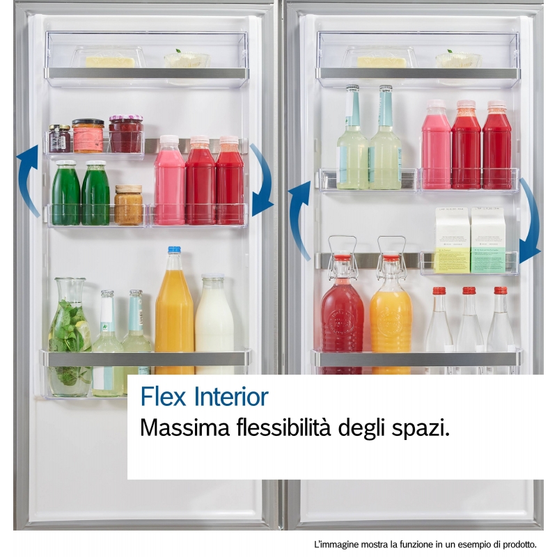 Bosch Serie 6 KGN39AIAU , Frigorifero combinato da libera installazione, 203 x 60 cm, Acciaio spazzolato anti-impronta Classe A