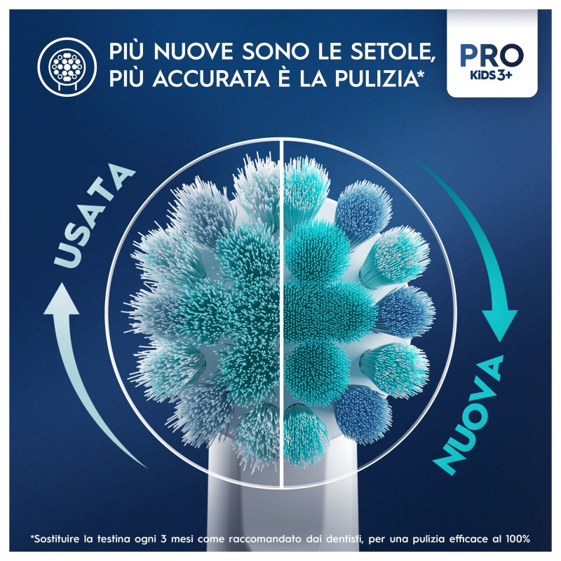 Oral-B Vitality Pro Kids Spiderman Kind Rotierende-vibrierende Zahnbürste Blau, Rot