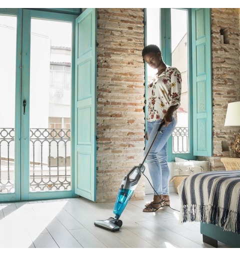 Cecotec Conga Popstar 1000 DuoStick Easy 2-in-1 stick vacuum AC Dry Bagless 0.8 L 800 W Black, Silver, Turquoise
