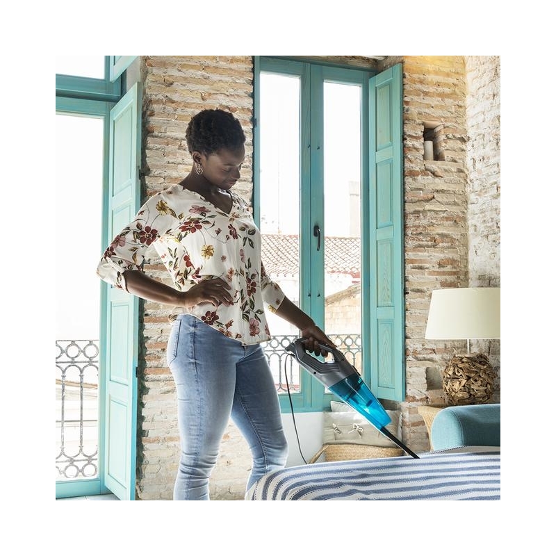 Cecotec Conga Popstar 1000 DuoStick Easy Aspirateur-balai 2 en 1 Secteur Sec Sans sac 0,8 L 800 W Noir, Argent, Turquoise