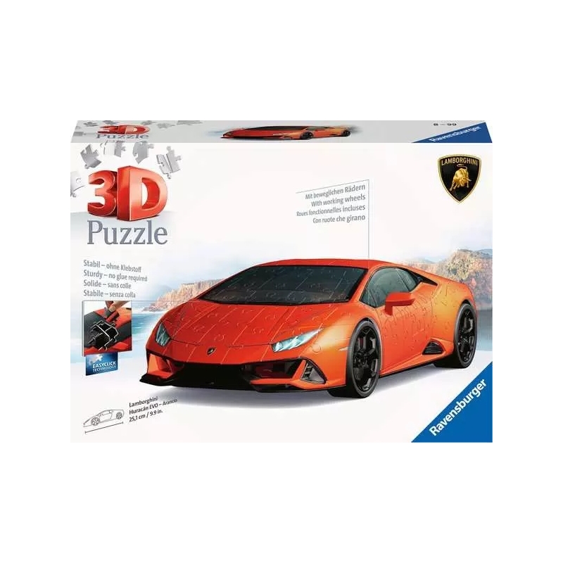 Ravensburger 3D Puzzle Lamborghini Huracán EVO - Arancio