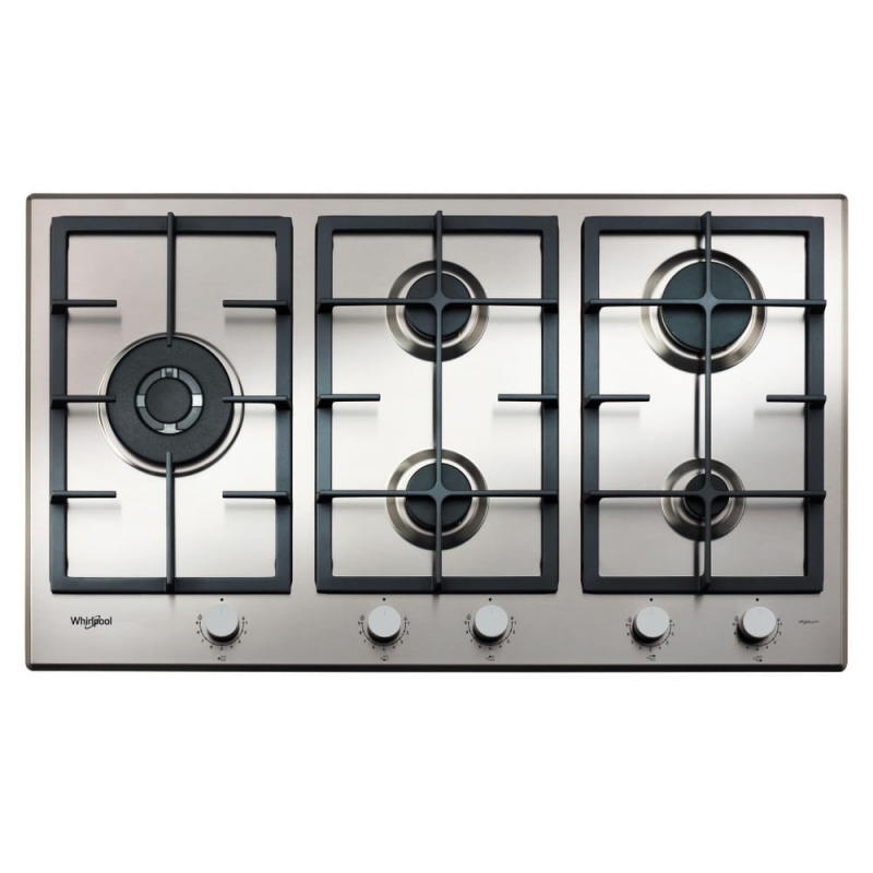 Whirlpool GMAL 9522 IXL Acero inoxidable Integrado 86 cm Encimera de gas 5 zona(s)