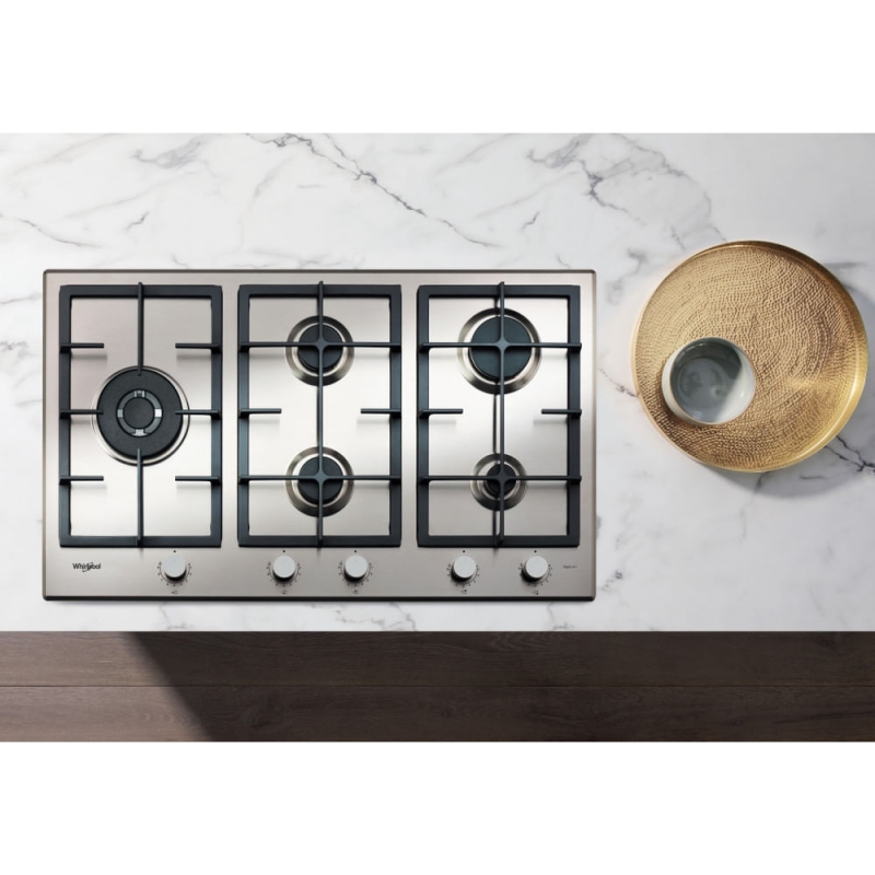 Whirlpool GMAL 9522 IXL Acier inoxydable Intégré 86 cm Gaz 5 zone(s)