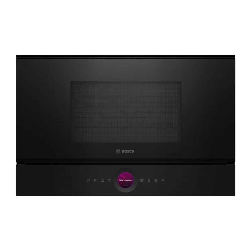 Bosch Serie 8 BFL7221B1 micro-onde Noir Micro-onde simple Intégré 21 L 900 W