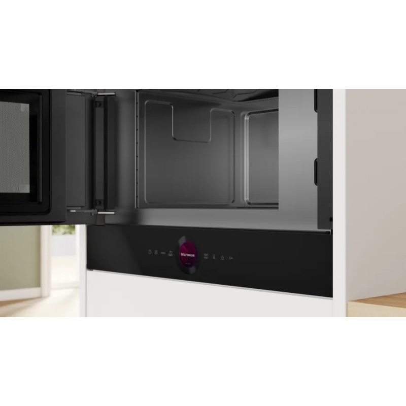 Bosch Serie 8 BFL7221B1 microondas Negro Solo microondas Integrado 21 L 900 W