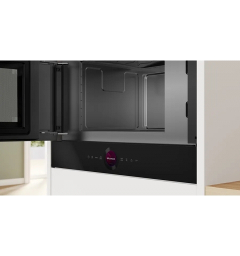 Bosch Serie 8 BFL7221B1 micro-onde Noir Micro-onde simple Intégré 21 L 900 W